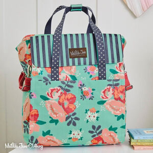 NWT Matilda Jane BYE BYE BABY Diaper Bag Backpack, floral stripes